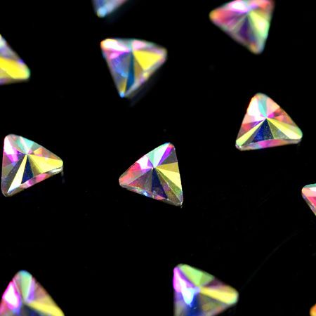 Rhinestones Triangle super-holography 5 mm