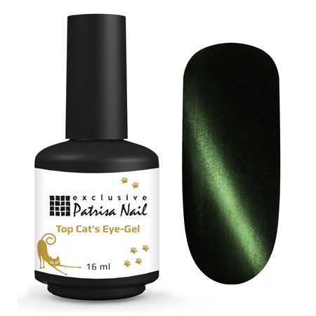 Top Transparent Cat's Eye with emerald strip, 16 ml