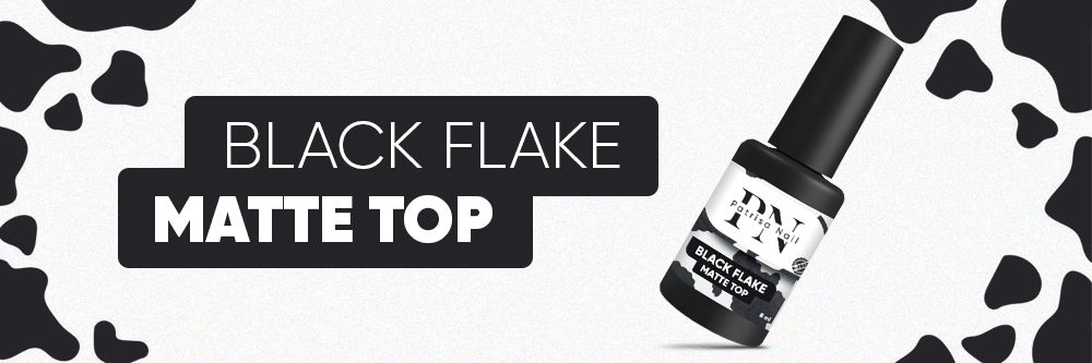 New! Top matte Black Flake