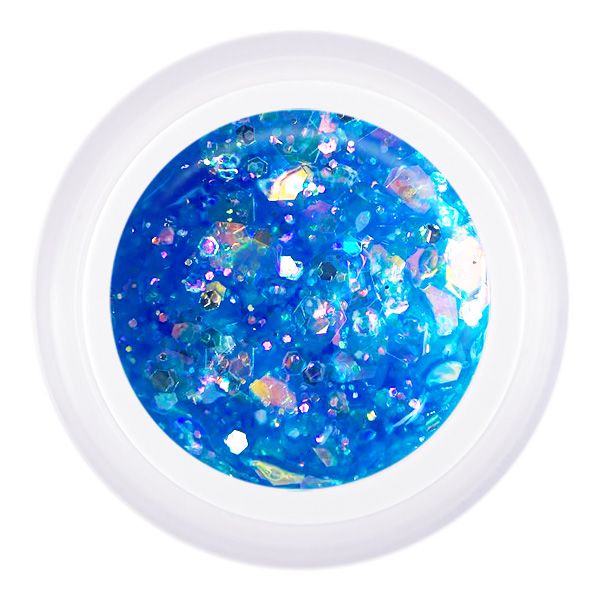 KOREAN GEL Blue Glitter Design Gel, 5 gr