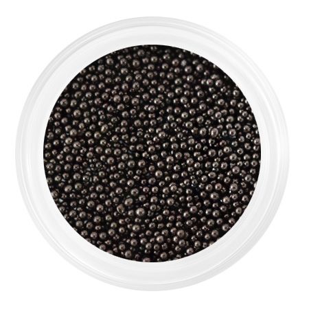 Caviar beads glass 0,1mm Black