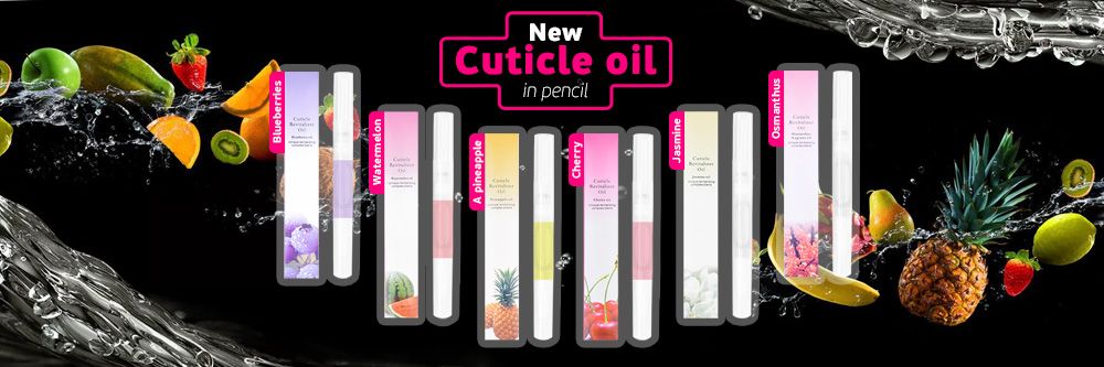 New flavors of cuticle oils in pencil by Patrisa Nail