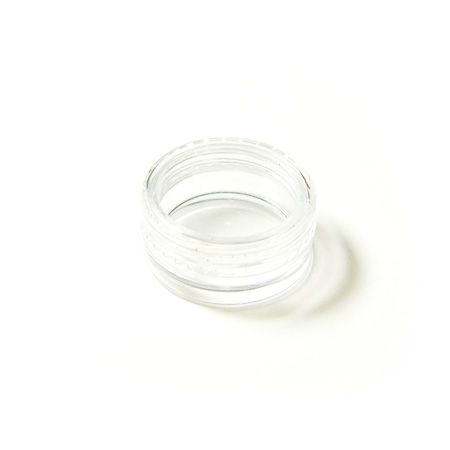 Transparent plastic jar for design 5 ml