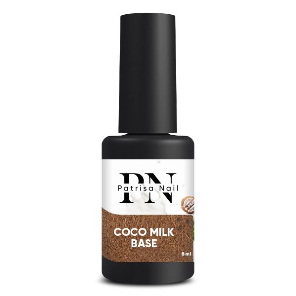 Coco milk base rubber base for gel polish, white, translucent, 8 ml