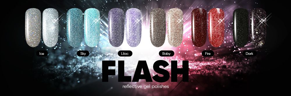 New! Reflective gel polishes "Flash"