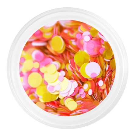 Kamifubuki K108 "Circles" pink, white, gold mix