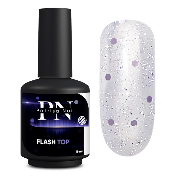 Glossy Flash Top with reflective particles, without sticky layer 16 ml