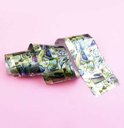 Nail casting foils №89 mother of pearl mosaic