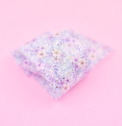 Nail casting foils №60 flowers chintz lilac gloss