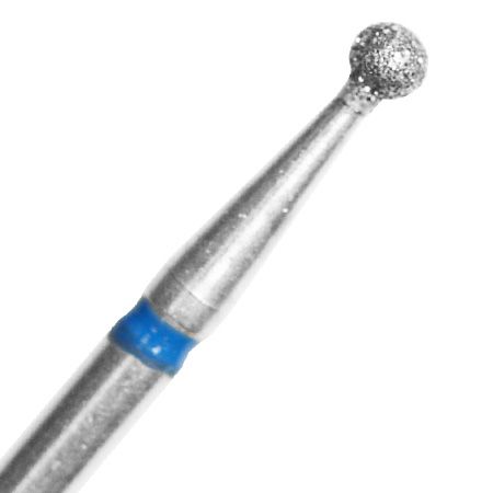 Diamond nail drill bit, Ball, D 2 mm, medium grit