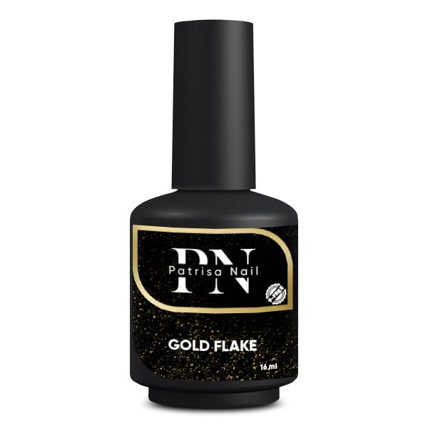 Top Glossy Gold Flake with Gold Flakes, No Sticky Layer, 16 ml
