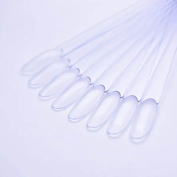 Display transparent fan, oval tips, 50 pieces on the ring