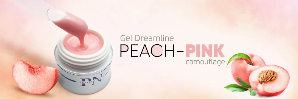 New! Gel Dreamline camouflage peach pink