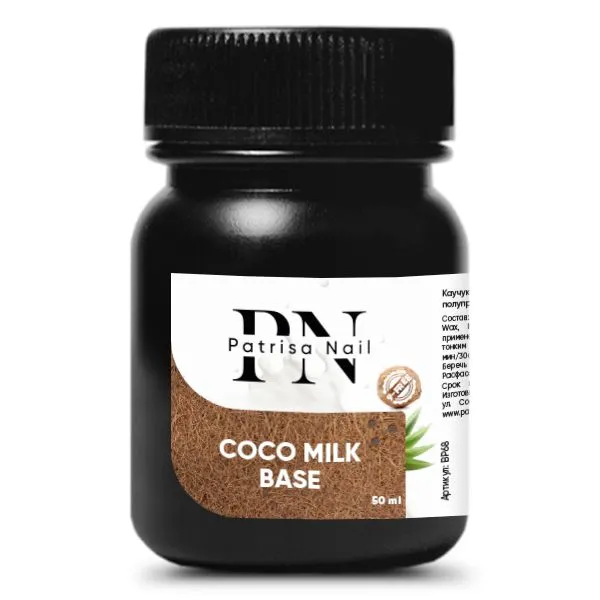 Coco milk base rubber base for gel polish, white, translucent, 50 ml