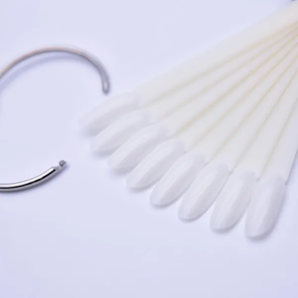 Display matte fan, oval tips, 50 pieces on the ring